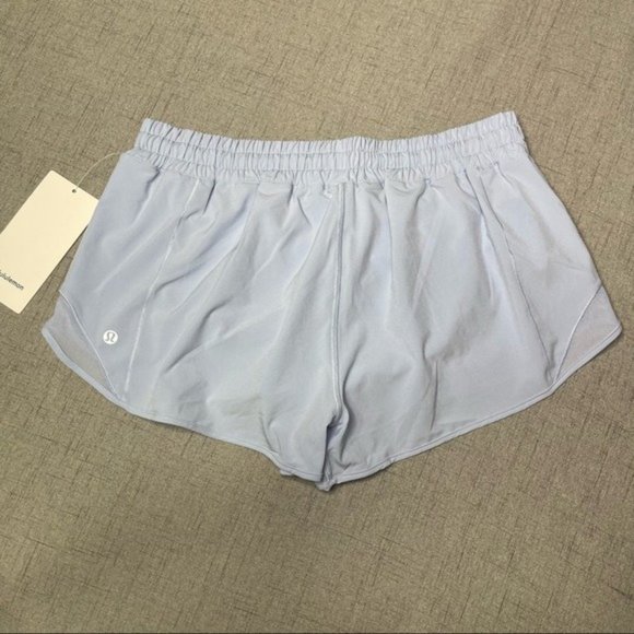 Lululemon Hotty Hot Shorts Blue Linen Nwt 12 - Picture 5 of 9